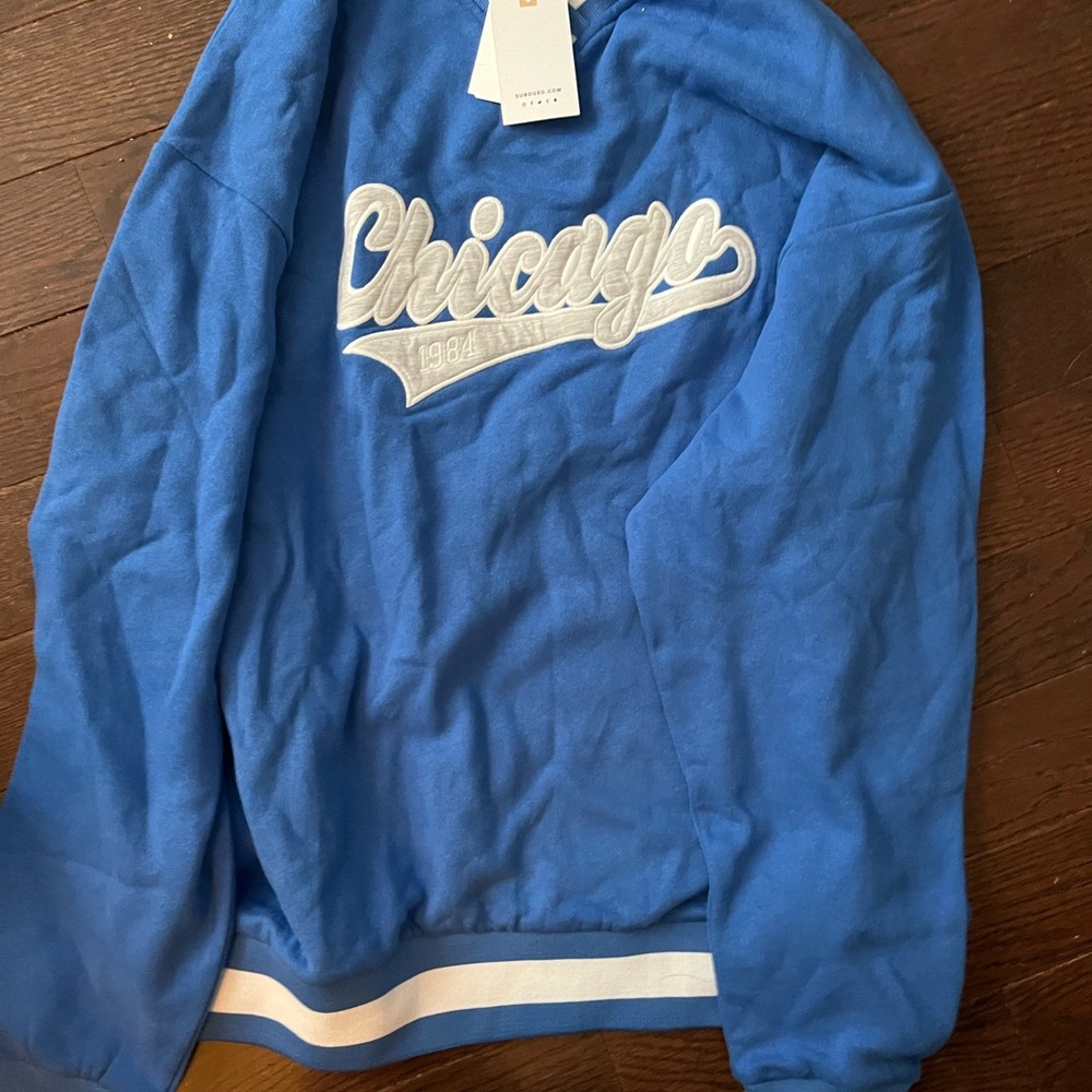 Subdued Blue Chicago 1984 Sweatshirt